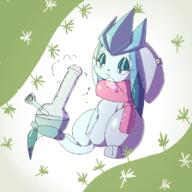 glaceon lyn_(glaceon) pokemon weed // 800x800 // 156KB