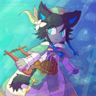 2021 furry genshin_impact venti // 800x800 // 541KB