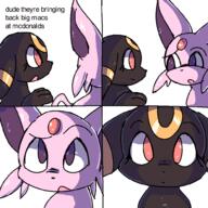 2024 comic espeon pokemo umbreon // 1000x1000 // 101KB